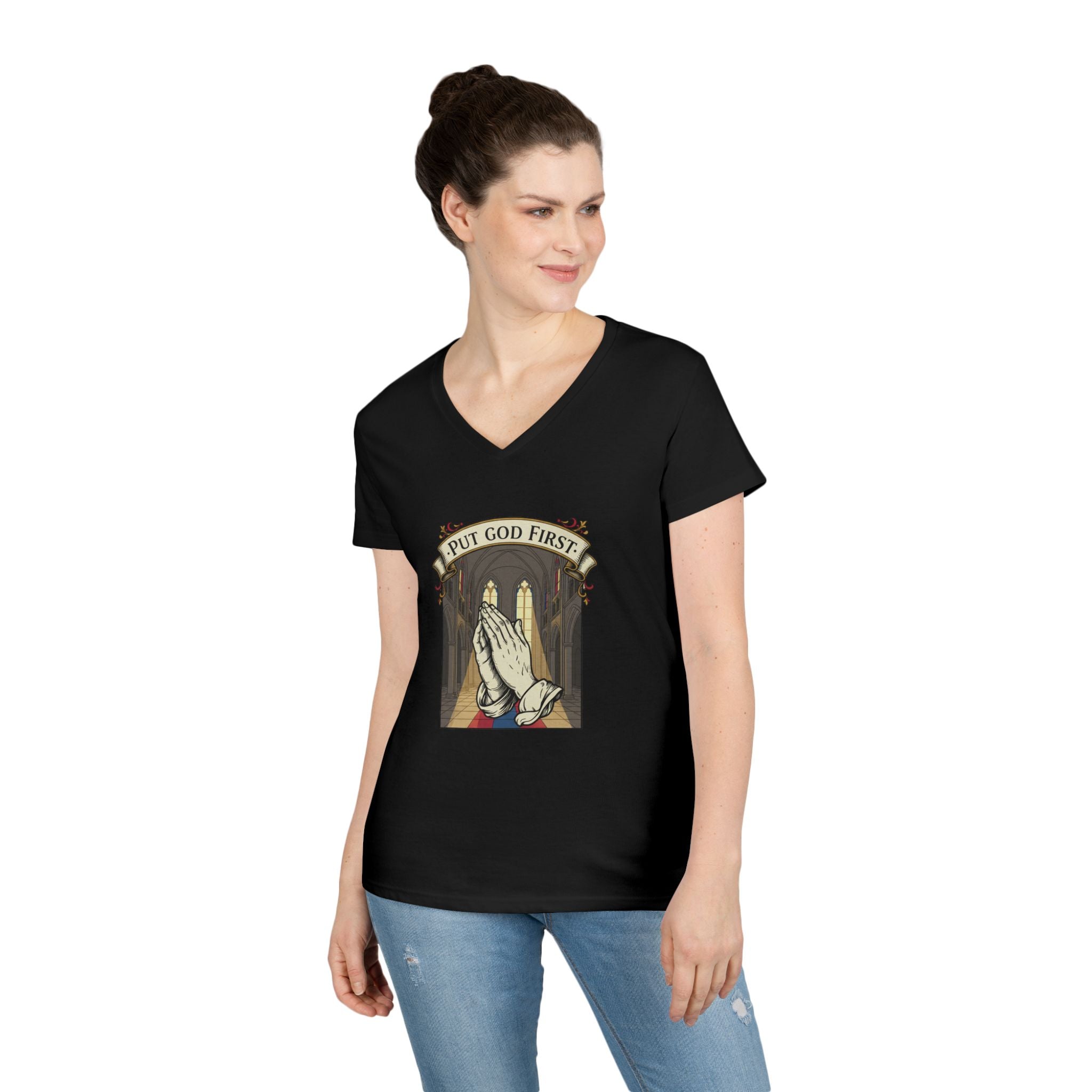 Ladies' V-Neck T-Shirt